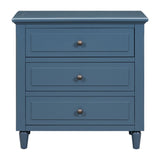 ZUN 3-Drawer Nightstand Storage Wood Cabinet 34568585