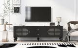 ZUN U-Can 68.9'' Modern TV Stand for TVs up to 75 Inches, Entertainment Center Media Console with Fluted N724P198475B