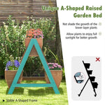 ZUN 26" Wooden elevated garden bed 72694384