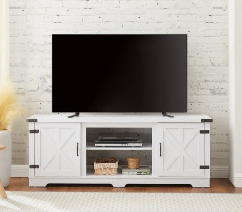ZUN Modern Farmhouse TV Media Stand, Large Barn Inspired Home Entertainment Console, for TV Up to 70'', W1758P147681