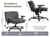 Chenille Criss Cross Office Chair with Air Lumbar Support, Flip-up Adjustable Arms, Built-in 06096537