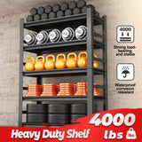 87 "H heavy-duty storage rack, five layer adjustable metal shelf, suitable for tool rooms, garages, W1831P332027
