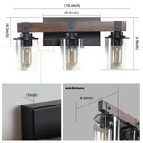 (Same as W1340119955/L1015) 3-Lights Farmhouse Vanity Lights Fixture Rustic Light Fixture W1340P206654