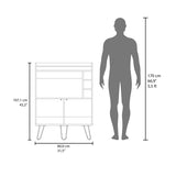 Wine Storage Bar Cabinet with Drop-Down Door and Wine Storage B062P290283