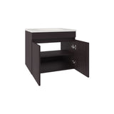 FM FURNITURE Rainbow City Vanity with 2 Doors, Wengue B128P293884