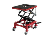 300 LBS Hydraulic Motorcycle Lift Table, Heavy Duty Foot Pedal Scissor Jack with Wide Deck, J-Hooks W2680P494485