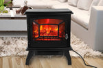 ZUN SF507-17 17 inch 1400w Freestanding Fireplace Fake Wood/Single Color/Heating Wire/A Rocker Flame 86300249