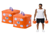 Travel Dumbbells, Water Filled Dumbbells Set, Fitness Exercise Dice 20 lbs, Portable Fitness 80609912