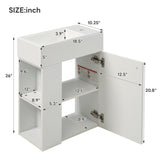 18.5 inch Modern Floating Bathroom Vanity with Resin Basin - Perfect for Small Bathrooms, Left side N729P285506K