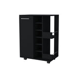 Tennessee Bar Cart, One Cabinet With Division, Six Cubbies For liquor, Two Shelves B128P176142