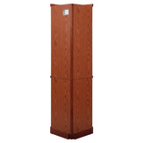 6 Shelf Lighted Corner Curio Cabinet with Adjustable Tempered Glass Shelves and Mirror Back, W1693P170931