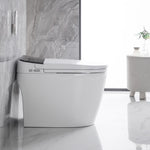 ZUN Elongated Smart Toilet with Elongated Heated Bidet Seat, Intelligent Toilet with Bidet Built-in, W2826P199068