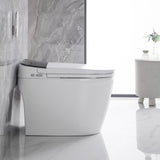 ZUN Elongated Smart Toilet with Elongated Heated Bidet Seat, Intelligent Toilet with Bidet Built-in, W2826P199068