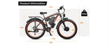 ZUN Electric Bike 2000W Dual Motor Fat Tire 26x4 Mountain Bike[Unable to ship on weekends, please place 36741287