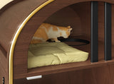 Cat Litter Box Enclosure ,-in-1 Condo Cat Bed, Cat Shelter Furniture with Two-Level Cozy Haven for 60622681