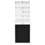 ZUN White wall mounted office desk 07405547