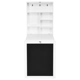 ZUN White wall mounted office desk 07405547