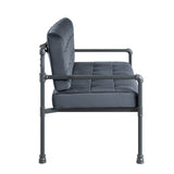 Brantley Gray Velvet & Sandy Gray Finish Loveseat B2726P288748