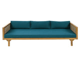 CLAREMONT 3 SEATER DAYBED WITH RATTAN ARMS N770P205570T