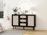 ZUN 2 Door 3 Drawer Cabinet, Accent Storage Cabinet, Suitable for Living Room, Bedroom, Dining Room, W688137475