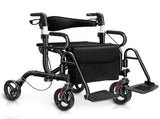 Practical Folding Rolling Walker Transport Wheelchair 57069059