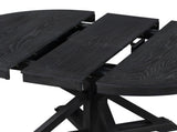 Retro Functional Extendable Dining Table with a 12" Leaf for Dining Room and Living Room 81642106