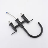 Double Handle Bridge Kitchen Faucet with Side Spray W122581047