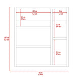 ZUN Labelle Medicine Cabinet With Mirror, Five Internal Shelves, Single Door -Black B20091924