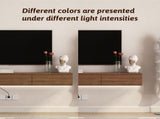 Floating TV Stand Wall Mounted with 16 Color LEDs,67" Modern TV Stand, Floating TV Cabinet W1321P374134