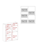 FM FURNITURE Pinedale Medicine Cabinet with Mirrored Door and Open Storage, White B128P301385