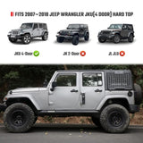 Rear Window Storage Panel,Window Cargo Shelf Compatible with Jeep Wrangler 2007-2018 JK 4 Doors W2801P335511