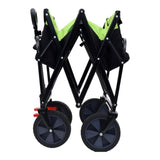 150L Collapsible Wagon Cart Foldable, Utility Garden Wagon with 360lbs Weight Capacity, Heavy Duty W321P269221