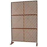 Outdoor & Indoor Privacy Metal Privacy 76" H48" W, Freestanding Decorative Privacy W465P193249