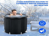 XL Ice Bath Tub for Athletes With Cover 99 Gal Cold Plunge Tub for Recovery, Multiple Layered 03867567
