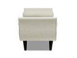 Alma Tufted Flared Arm Entryway Bench Taupe Polyester B2719P364405