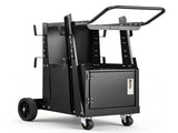 2-Tier Heavy Duty Welding Cart, 265 lbs Capacity, Lockable Cabinet, 360&deg Swivel Wheels & Tank 85830187