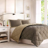 Full/Queen 3M Scotchgard Diamond Quilting Reversible Down Alternative Comforter Set B03595019