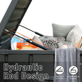 100 Gallon Outdoor Storage Deck Box Waterproof, Large Patio Storage Bin for Outside Cushions, Throw W1859P197912