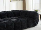Chenille Pure Foam Sofa, Quilted Cloud Sofa, Deep-Seat Chenille Pure Foam Sofa, Comfortable W834P442227