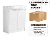 23" Freestanding Bathroom Vanity with Sink, Soft Close Doors W999P206105