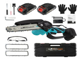21V Cordless fit for Mini Chainsaw 2000mAh Battery 3 Chain Portable Wood Cutting Saw 00735368