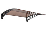 100 x 96cm Household Application Door & Window Rain Cover Eaves Brown Board & 48053993