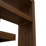 Laurel Canyon 80 inch high Bookshelf, No Assembly Required, Oak Bourbon Finish B108P292286