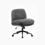 Cross Legged Office Chair on Wheels Adjustable Swivel Wider & Thickened, Ergonomic Desk Chair for 30388516