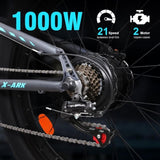 ZUN Electric Bike 1000W Motor Fat Tire 26x4 Mountain Bike T3177P268163