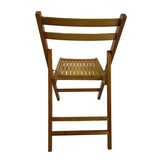 Furniture Slatted Wood Folding Special Event Chair - Honey color, Set of 4, FOLDING CHAIR, FOLDABLE W49539775
