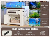 10-15 Gallon Fish Tank Stand, Aquarium Stand Power Outlets, 198LBS Capacity, Fish Tank Table 66403437