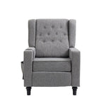 ZUN Arm Pushing Recliner, Modern Button Tufted Wingback Push Back Recliner, Living Room W133364034