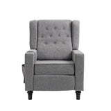 ZUN Arm Pushing Recliner, Modern Button Tufted Wingback Push Back Recliner, Living Room W133364034