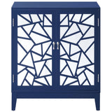 ZUN Breckenridge Blue 2-door Console Table B062P186448